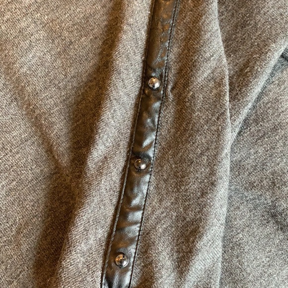 LANA LEE Gray Black Studded Tunic Sweater XL - Picture 5 of 8